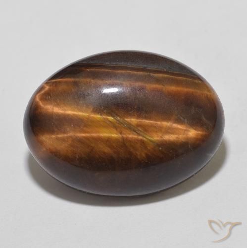 10.43ct طبيعي بنى القرفة عين النمر, بيضوي, غير شفاف