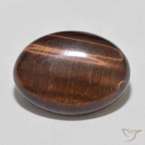 10.52ct طبيعي بنى دافئ عين النمر, بيضوي, غير شفاف