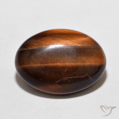 10.65ct طبيعي بنى القرفة غامق عين النمر, بيضوي, غير شفاف