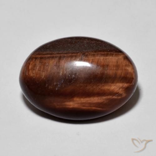 9.88ct طبيعي بنى خبز الزنجبيل عين النمر, بيضوي, غير شفاف