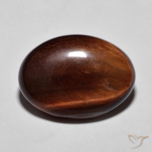 10.42ct طبيعي Medium Dark-Brown عين النمر, بيضوي, غير شفاف