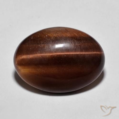 8.96ct طبيعي بنى خبز الزنجبيل عين النمر, بيضوي, غير شفاف