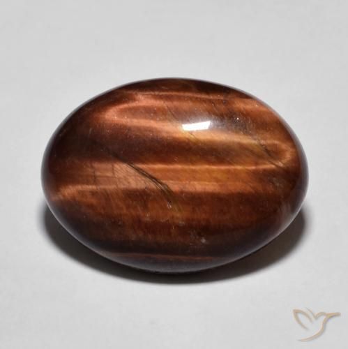 9.67ct طبيعي بنى خبز الزنجبيل عين النمر, بيضوي, غير شفاف