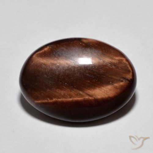 9.94ct طبيعي بنى خبز الزنجبيل عين النمر, بيضوي, غير شفاف