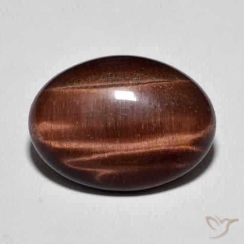 9.58ct طبيعي بنى خبز الزنجبيل عين النمر, بيضوي, غير شفاف