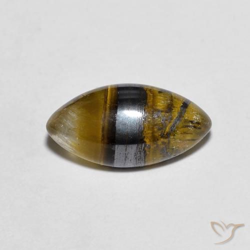 2.29ct طبيعي Medium Light-Brown عين النمر, ماركيز, غير شفاف