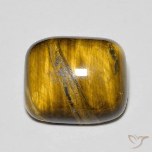 8.96ct طبيعي بني ذهبي عين النمر, وسادة, غير شفاف