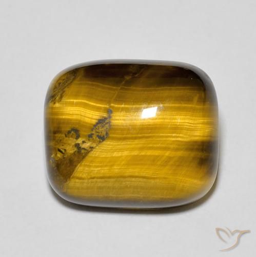 8.86ct طبيعي بني ذهبي عين النمر, وسادة, غير شفاف