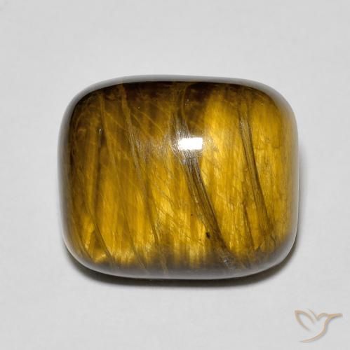 8.99ct طبيعي بنى متوسط عين النمر, وسادة, غير شفاف