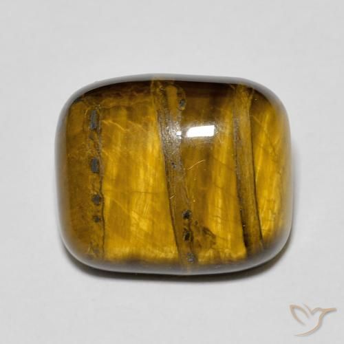 9.15ct طبيعي Medium Light-Brown عين النمر, وسادة, غير شفاف