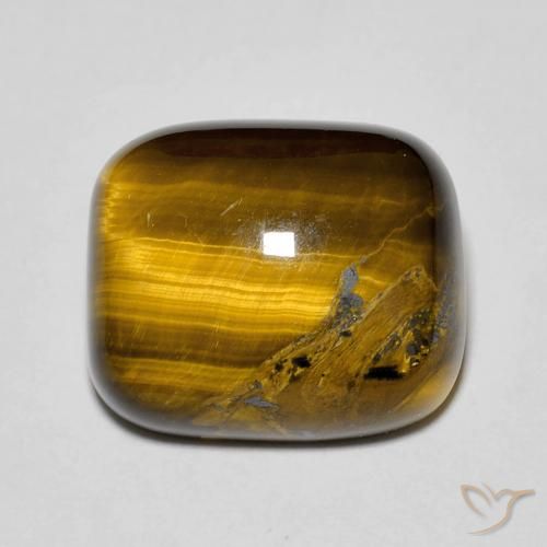 8.49ct طبيعي بني ذهبي عين النمر, وسادة, غير شفاف