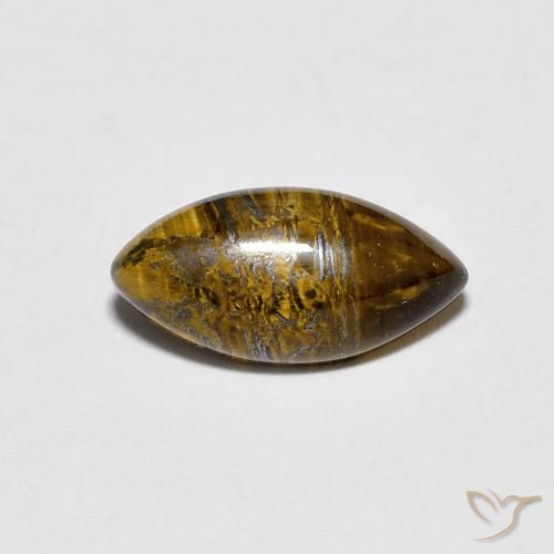2.01ct طبيعي بني ذهبي عين النمر, ماركيز, غير شفاف