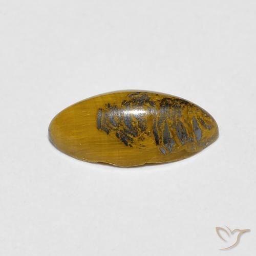 عين النمر Medium Dark-Brown طبيعي، ماركيز، 1.20 قيراط، غير شفاف
