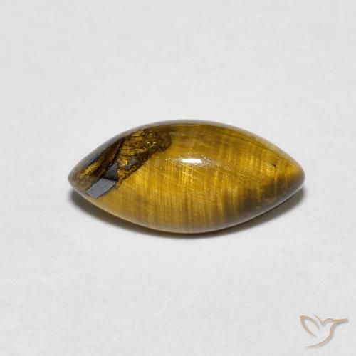 1.20ct طبيعي Medium Dark-Brown عين النمر, ماركيز, غير شفاف