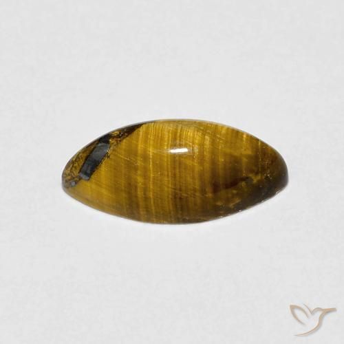 عين النمر Medium Dark-Brown طبيعي، ماركيز، 1.20 قيراط، غير شفاف
