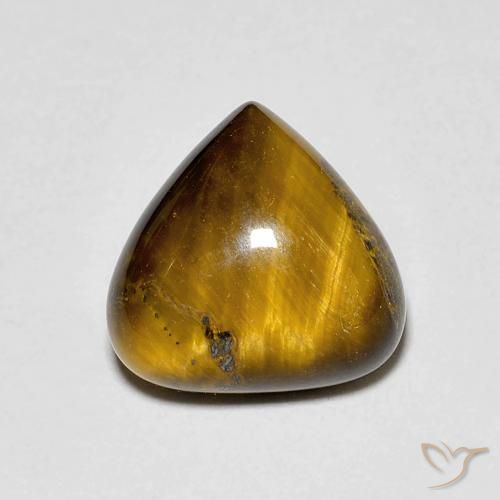 3.45ct طبيعي بنى دافئ عين النمر, شكل الكمثرى, غير شفاف