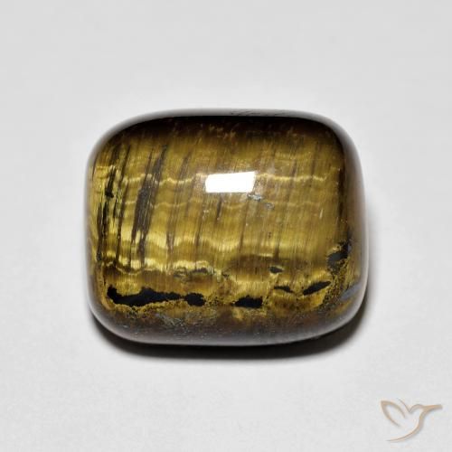 9.41ct طبيعي بني ذهبي عين النمر, وسادة, غير شفاف