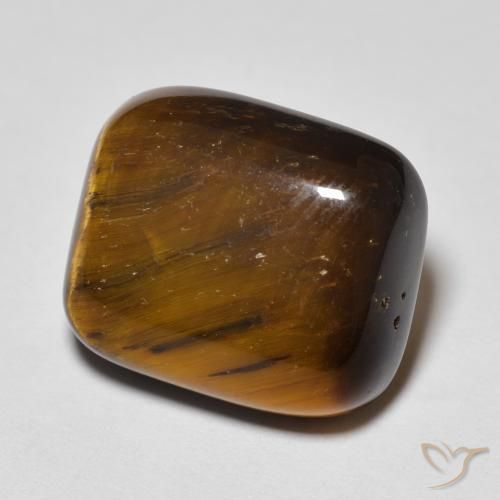 8.44ct طبيعي بني ذهبي عين النمر, وسادة, غير شفاف