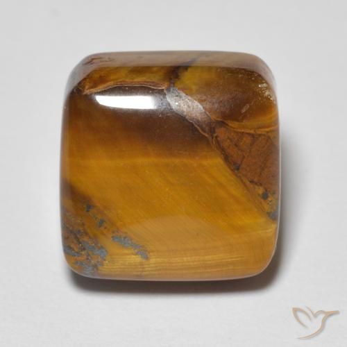 6.04ct طبيعي بني ذهبي عين النمر, وسادة, غير شفاف