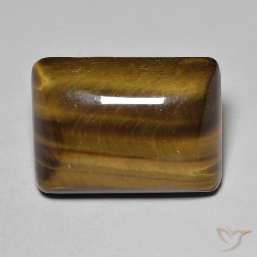 18.85ct طبيعي بنى دافئ عين النمر, باجيت, غير شفاف
