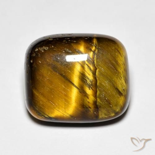 8.27ct طبيعي بنى خبز الزنجبيل عين النمر, وسادة, غير شفاف