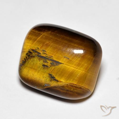 9.01ct طبيعي بني ذهبي عين النمر, وسادة, غير شفاف