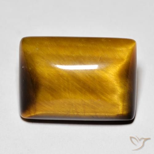 عين النمر Medium Light-Brown طبيعي، باجيت، 13.65 قيراط، غير شفاف