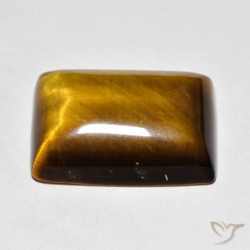 عين النمر Medium Light-Brown طبيعي، باجيت، 13.65 قيراط، غير شفاف