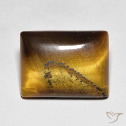 9.14ct طبيعي Medium Dark-Brown عين النمر, باجيت, غير شفاف