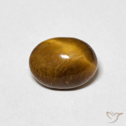 1.45ct طبيعي بنى دافئ عين النمر, بيضوي, غير شفاف