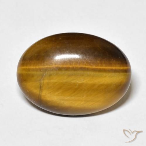 9.29ct طبيعي بنى دافئ عين النمر, بيضوي, غير شفاف