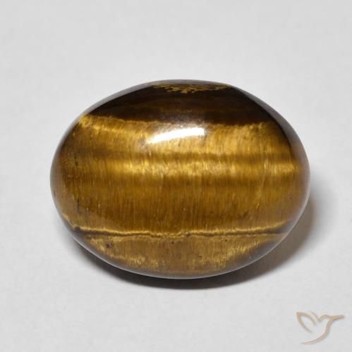 10.42ct طبيعي بنى دافئ عين النمر, بيضوي, غير شفاف