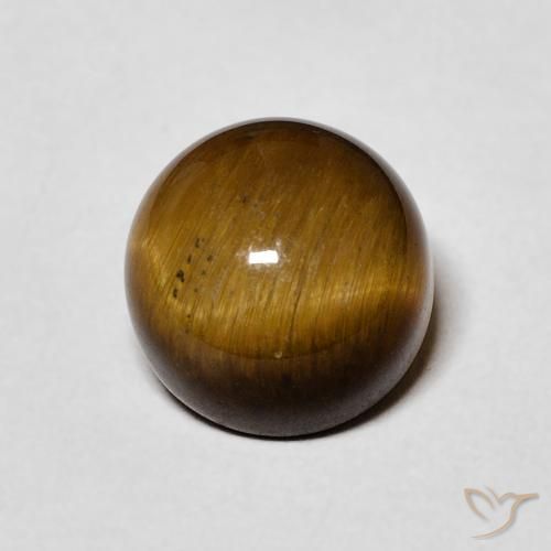 2.66ct طبيعي بنى دافئ عين النمر, دائري, غير شفاف