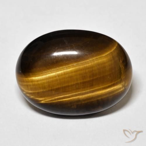 14.48ct طبيعي بنى متوسط عين النمر, بيضوي, غير شفاف