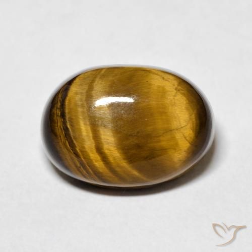 7.84ct طبيعي بني مصفر عين النمر, بيضوي, غير شفاف