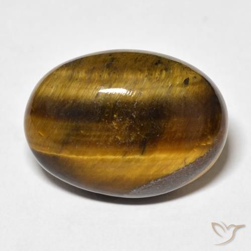 22.45ct طبيعي بنى دافئ عين النمر, بيضوي, غير شفاف