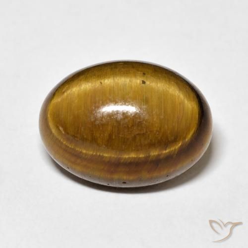 10.40ct طبيعي بنى دافئ عين النمر, بيضوي, غير شفاف