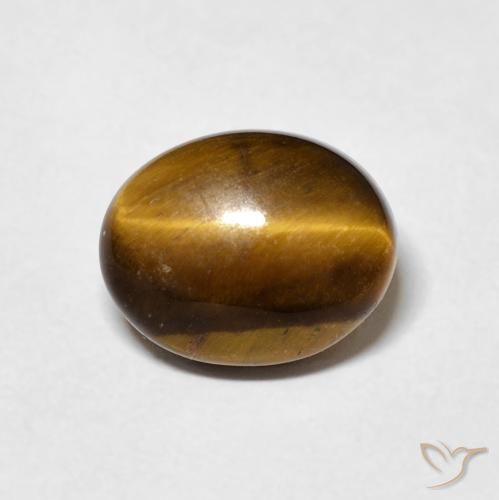 3.03ct طبيعي بنى دافئ عين النمر, بيضوي, غير شفاف