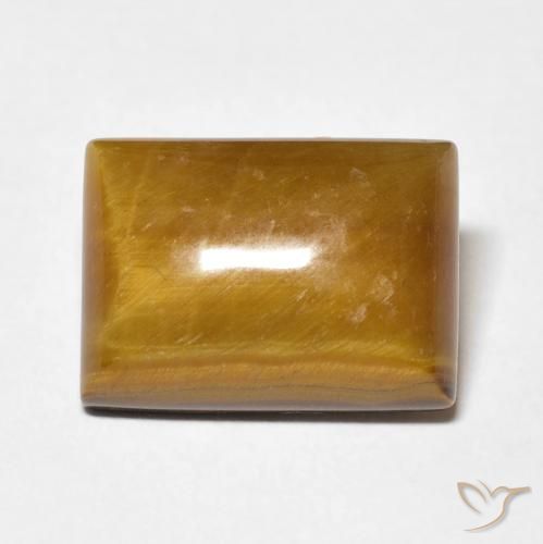 7.19ct طبيعي بني ذهبي عين النمر, باجيت, غير شفاف