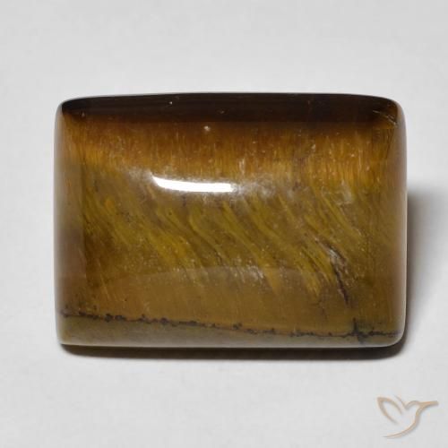 13.99ct طبيعي بنى دافئ عين النمر, باجيت, غير شفاف