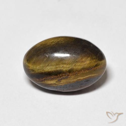 4.23ct طبيعي بنى دافئ عين النمر, بيضوي, غير شفاف