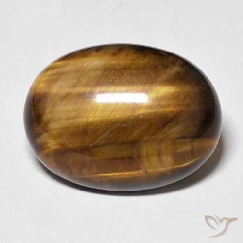 14.47ct طبيعي بنى دافئ عين النمر, بيضوي, غير شفاف