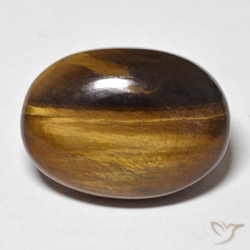 26.42ct طبيعي بنى متوسط عين النمر, بيضوي, غير شفاف