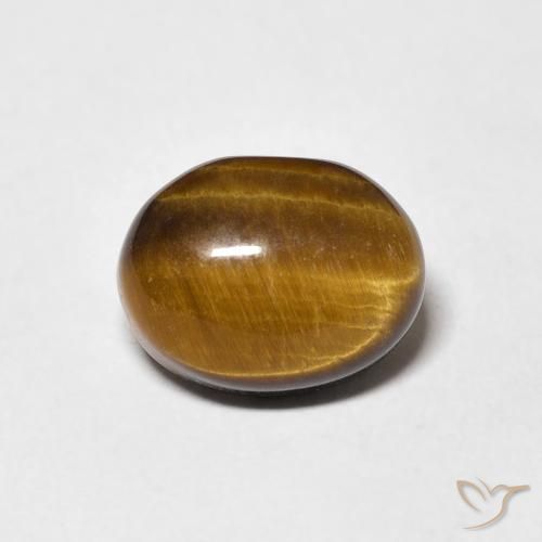 3.04ct طبيعي بنى متوسط عين النمر, بيضوي, غير شفاف