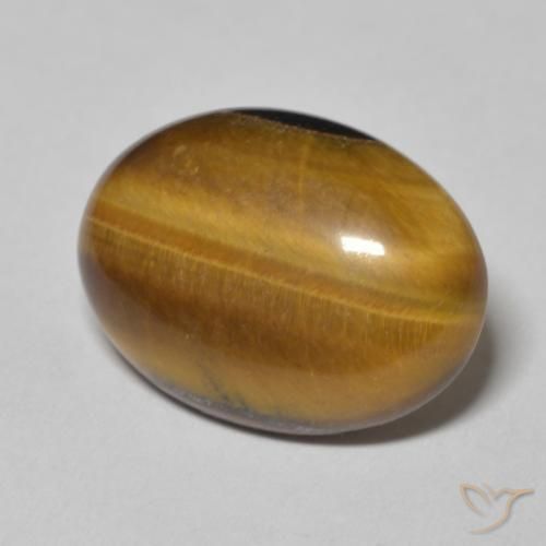 9.70ct طبيعي بنى متوسط عين النمر, بيضوي, غير شفاف