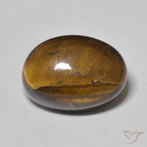 7.31ct طبيعي بنى دافئ عين النمر, بيضوي, غير شفاف