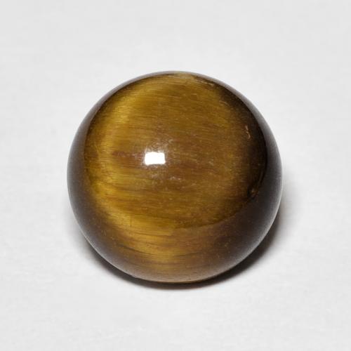 4.17ct طبيعي بنى دافئ عين النمر, دائري, غير شفاف