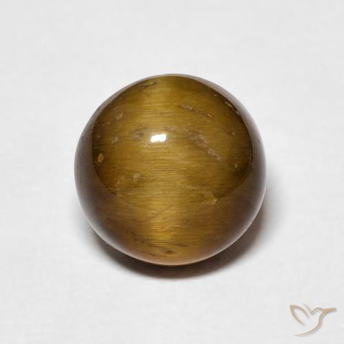 2.33ct طبيعي بنى خبز الزنجبيل عين النمر, دائري, غير شفاف