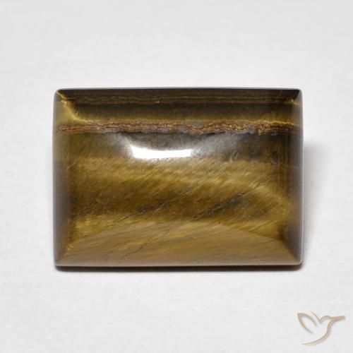 7.07ct طبيعي Medium Light-Brown عين النمر, باجيت, غير شفاف