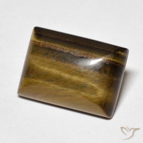 عين النمر Medium Light-Brown طبيعي، باجيت، 7.07 قيراط، غير شفاف